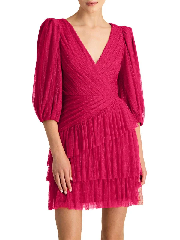 Short Party Dress for Birthday Party -Womens Mesh Mini Cocktail and Party Dress