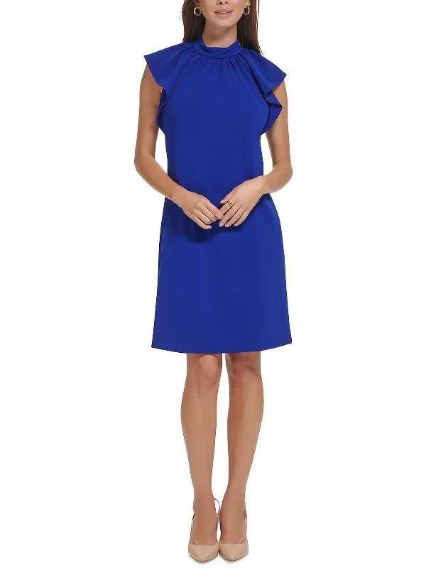Romantic Party Dress with Lace Details -Womens Party Mini Shift Dress