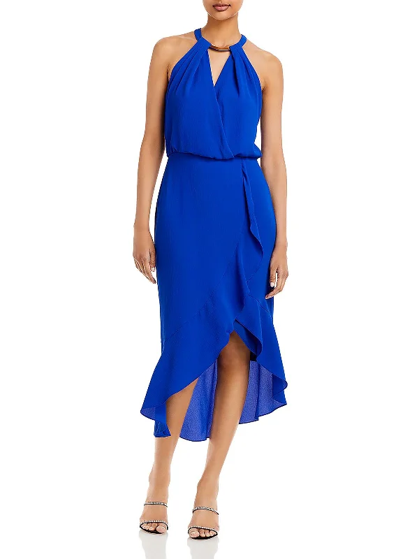 Sweetheart Neck Party Dress for Romantic Look -Womens Pleated Hi-Low Cocktail And Party Dress Sweetheart Neck Party Dress for Romantic Look -Womens Pleated Hi-Low Cocktail And Party Dress