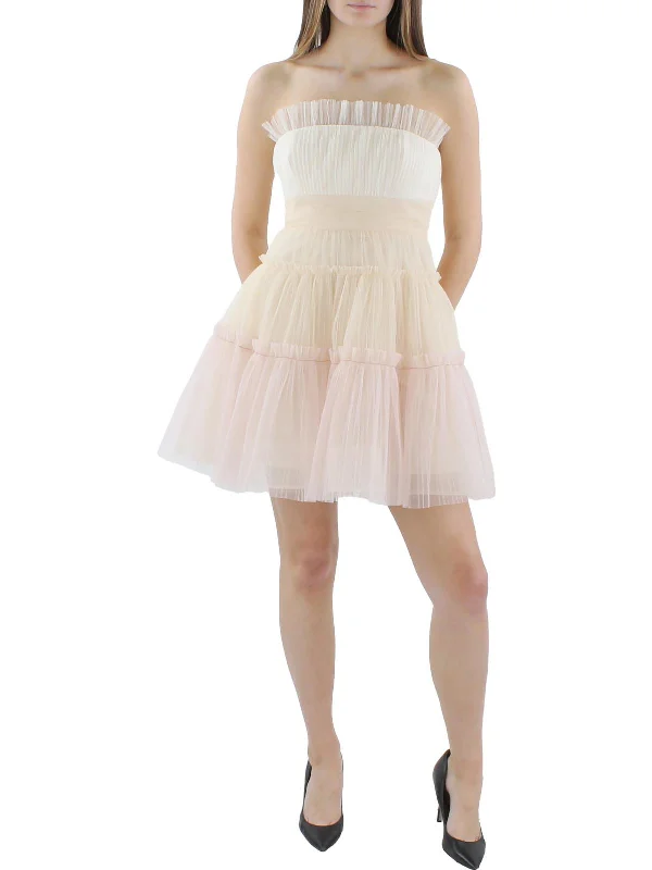 Lace Party Dress for Sophisticated Style -Womens Tiered Ruffle Cocktail And Party Dress Lace Party Dress for Sophisticated Style -Womens Tiered Ruffle Cocktail And Party Dress