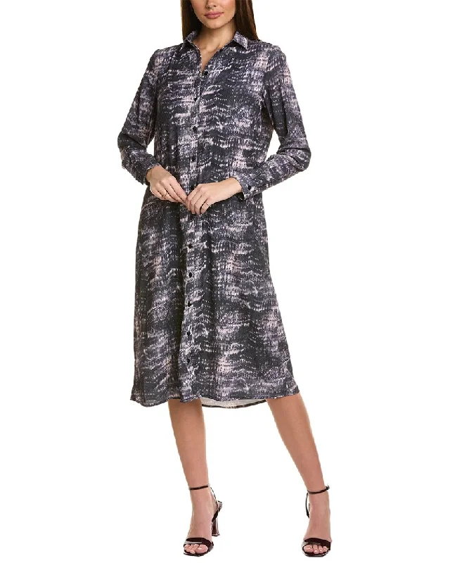 Pink Plaid Shirt Dress-YAL New York Shirtdress