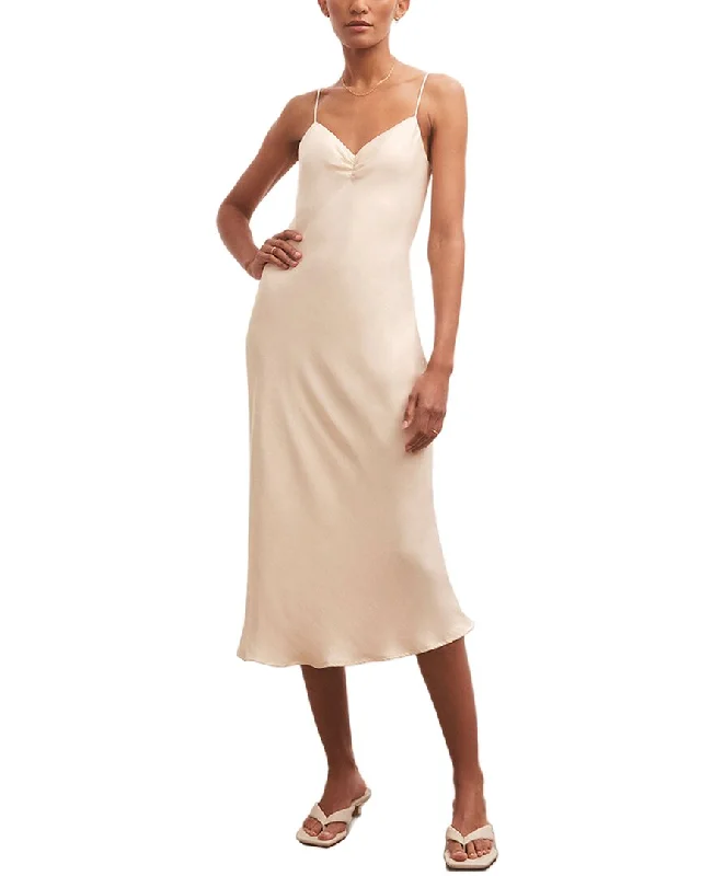 Slip Dress for Date Night Out -Women's Lace Satin Slip Dress -Z SUPPLY Lark Lux Sheen Slip Dress Slip Dress for Date Night Out -Women's Lace Satin Slip Dress -Z SUPPLY Lark Lux Sheen Slip Dress