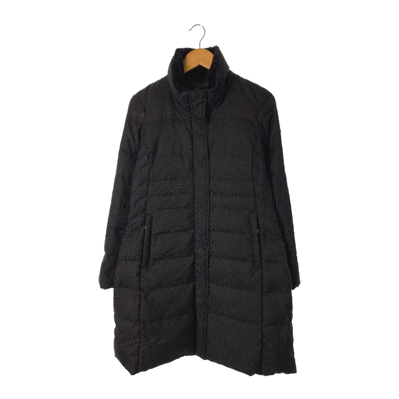 Women's Down Coat with Extended Sleeves-LOVELESS/Puffer Jkt/38/BLK