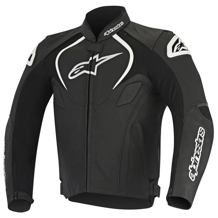 Women's Jackets for Evening Outfits-Alpinestars Jaws Perforated Motorcycle Leather Jacket Women's Jackets for Evening Outfits-Alpinestars Jaws Perforated Motorcycle Leather Jacket