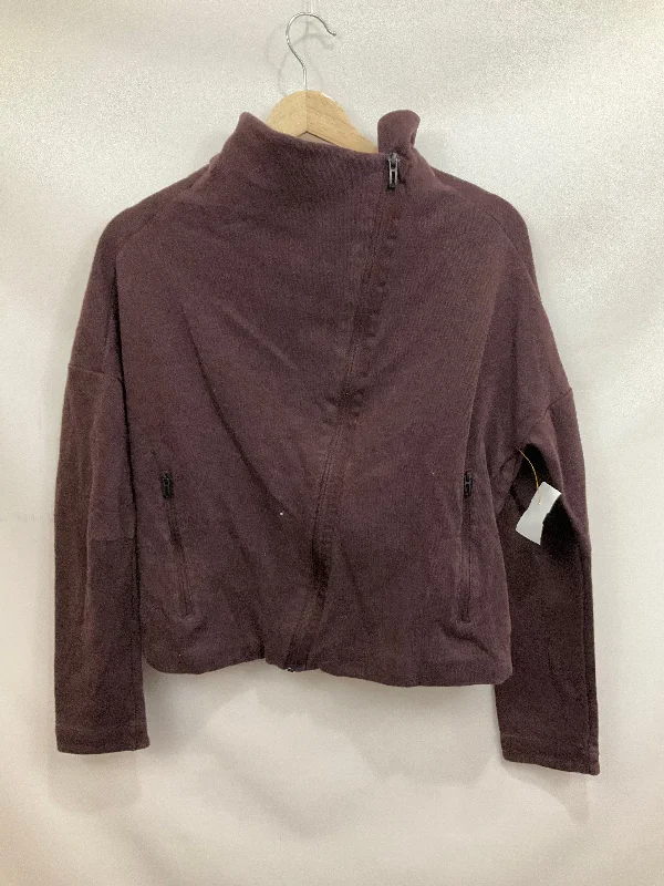 Women's Jackets for Windproof Coverage-Athletic Jacket By Adidas In Purple, Size: M Women's Jackets for Windproof Coverage-Athletic Jacket By Adidas In Purple, Size: M