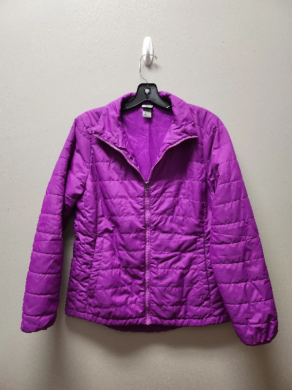 Women's Jackets for All-Weather Wear-Athletic Jacket By Champion In Purple, Size: S Women's Jackets for All-Weather Wear-Athletic Jacket By Champion In Purple, Size: S