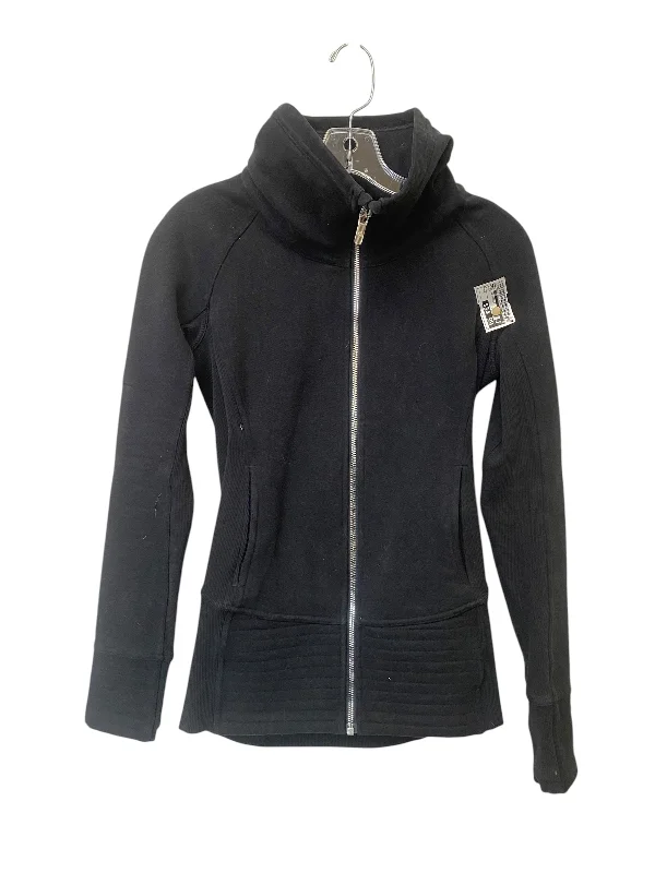 Women's Jackets with Quality Craftsmanship-Athletic Jacket By Lululemon In Black, Size: 4 Women's Jackets with Quality Craftsmanship-Athletic Jacket By Lululemon In Black, Size: 4