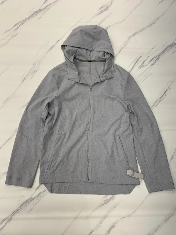 Women's Jackets for Active Lifestyles-Athletic Jacket By Lululemon In Grey, Size: S Women's Jackets for Active Lifestyles-Athletic Jacket By Lululemon In Grey, Size: S