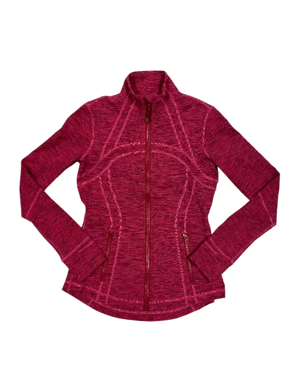 Women's Jackets for Spring and Fall-Athletic Jacket By Lululemon In Pink, Size: 6