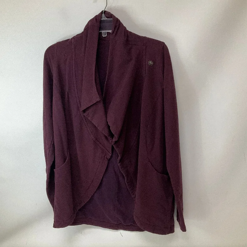 Women's Jackets with Bold Accents-Athletic Jacket By Lululemon In Purple, Size: 4