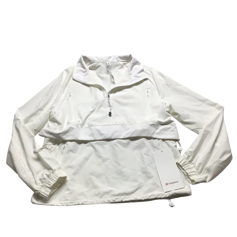 Women's Jackets for Stylish Warmth-Athletic Jacket By Lululemon In White, Size: 2