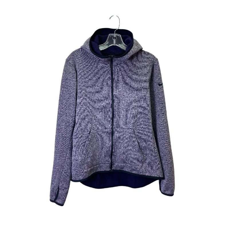 Women's Jackets with All-Weather Protection-Athletic Jacket By Nike Apparel In Purple, Size:L Women's Jackets with All-Weather Protection-Athletic Jacket By Nike Apparel In Purple, Size:L