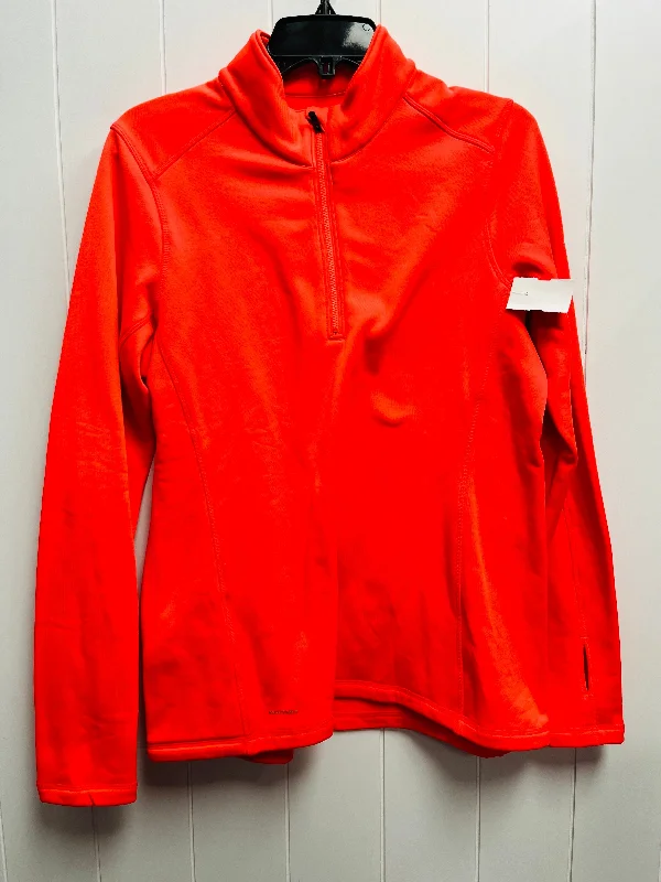 Women's Jackets with Versatile Style-Athletic Jacket By Saucony In Orange, Size: M