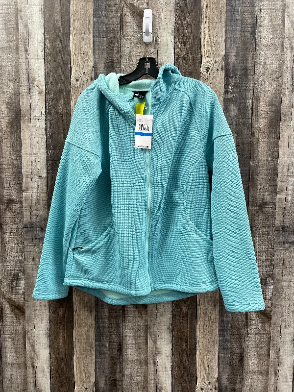 Women's Jackets with Casual Vibe-Athletic Jacket By Spyder In Green, Size: Xl
