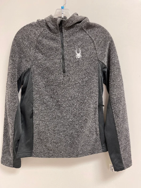 Women's Jackets with Urban Casual Look-Athletic Jacket By Spyder In Grey, Size: S