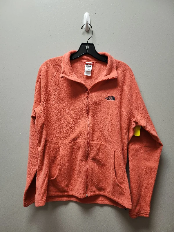 Women's Jackets for Classic Elegance-Athletic Jacket By The North Face In Coral, Size: Xl Women's Jackets for Classic Elegance-Athletic Jacket By The North Face In Coral, Size: Xl