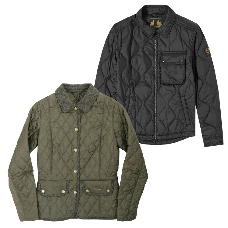 Women's Jackets with Cool Weather Design-50x BARBOUR/BELSTAFF QUILTED JACKETS