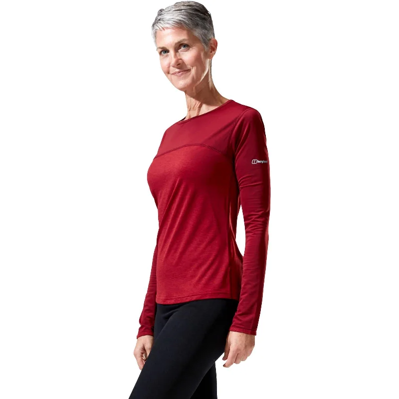 Women's Simple Long Sleeve Shirt for Office Wear -Berghaus Womens Voyager Tech Long Sleeve T-Shirt Women's Simple Long Sleeve Shirt for Office Wear -Berghaus Womens Voyager Tech Long Sleeve T-Shirt