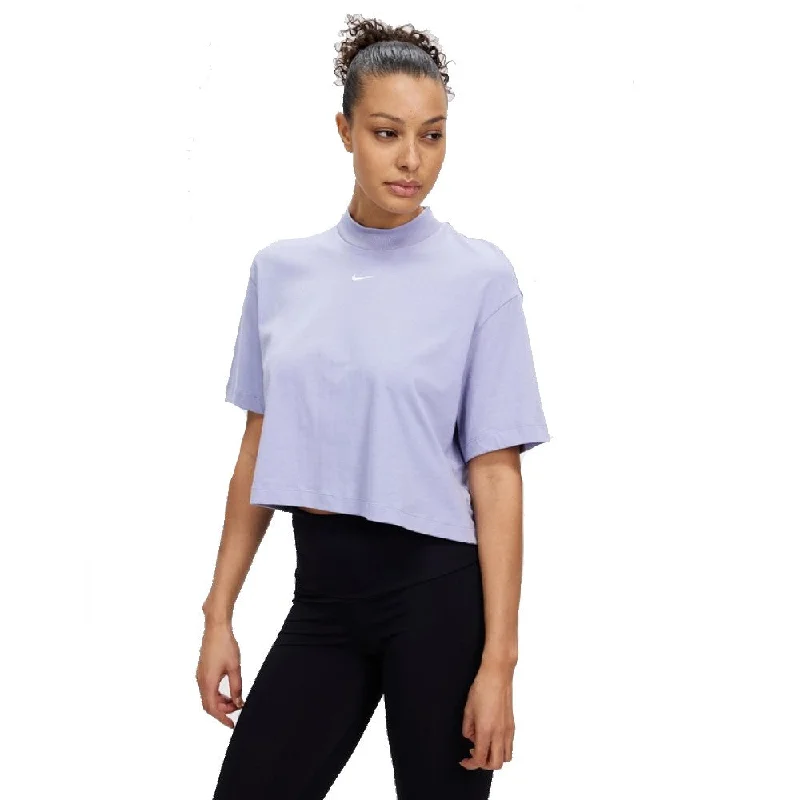 Women's Jackets for Eco-Friendly Fabrics-Boxy Mock Neck Top - Womens