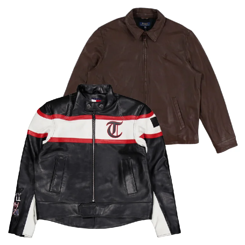 Women's Jackets for Sleek, Fashionable Outfits-25x BRANDED LEATHER JACKETS