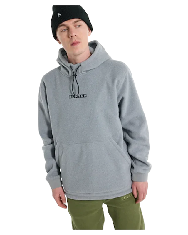 Women's Jackets with Clean, Crisp Design-Burton Cinder Hooded Pullover - Gray Heather Women's Jackets with Clean, Crisp Design-Burton Cinder Hooded Pullover - Gray Heather