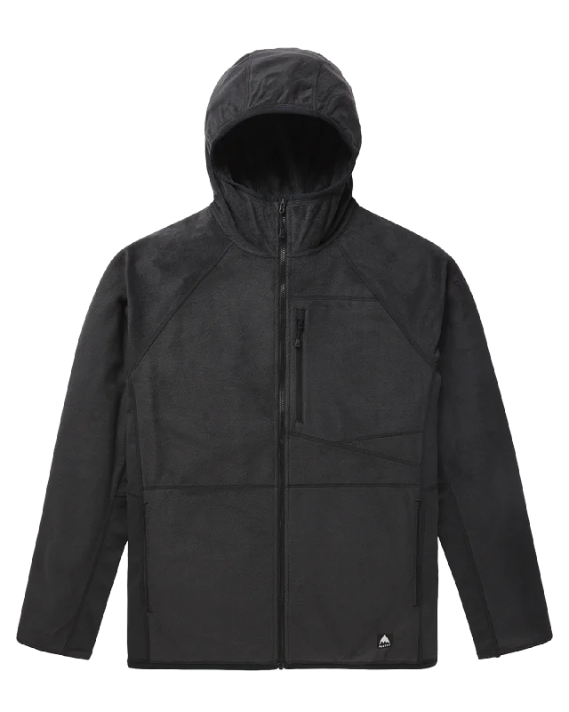 Women's Jackets for Fashionable Layering-Burton Men's Stockrun Warmest Hooded Full-Zip Fleece - True Black Women's Jackets for Fashionable Layering-Burton Men's Stockrun Warmest Hooded Full-Zip Fleece - True Black