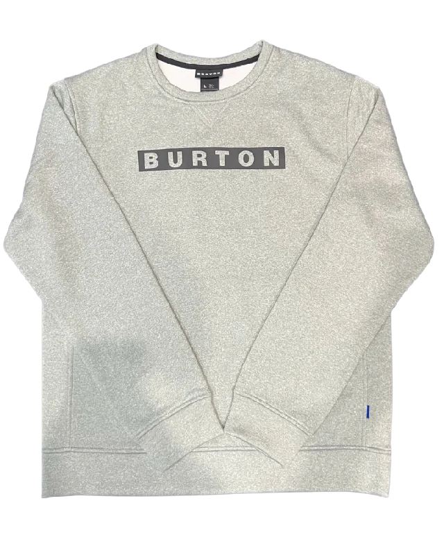 Women's Jackets with Tailored Design-Burton Oak Crewneck Pullover - Gray Heather - 2023 Women's Jackets with Tailored Design-Burton Oak Crewneck Pullover - Gray Heather - 2023