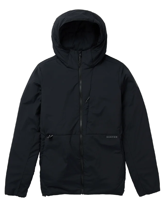 Women's Down Coat with Stand Collar-Burton Women's Multipath Hooded Insulated Jacket - True Black