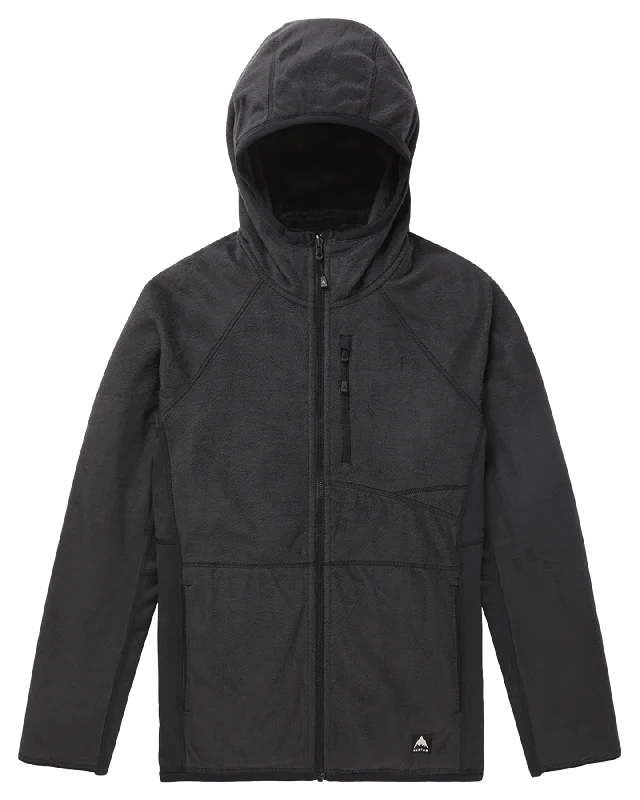 Women's Jackets with Quilted Design-Burton Women's Stockrun Warmest Hooded Full-Zip Fleece - True Black Women's Jackets with Quilted Design-Burton Women's Stockrun Warmest Hooded Full-Zip Fleece - True Black