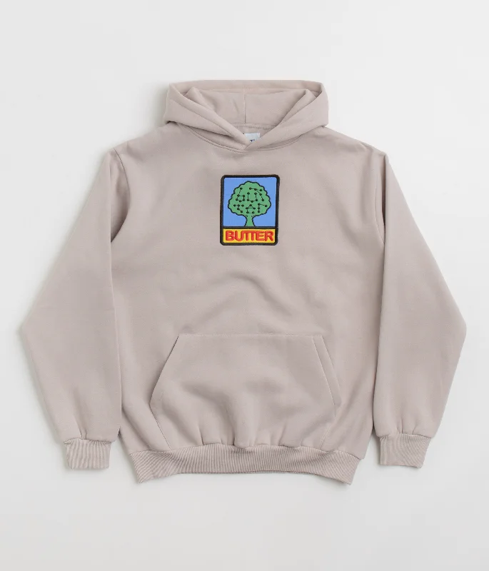 Women's Jackets with Modern Comfort-Butter Goods Growth Hoodie - Cement