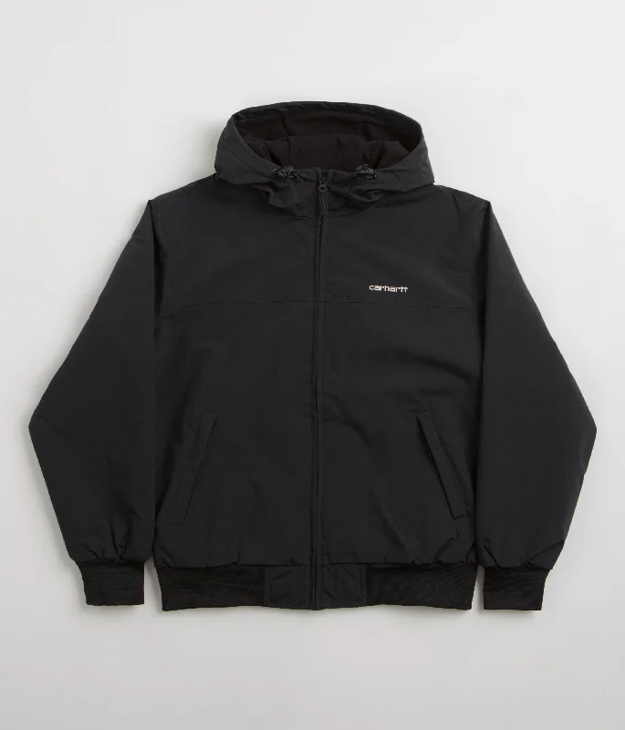 Women's Jackets with Chic Finish-Carhartt Hooded Sail Jacket - Black / White