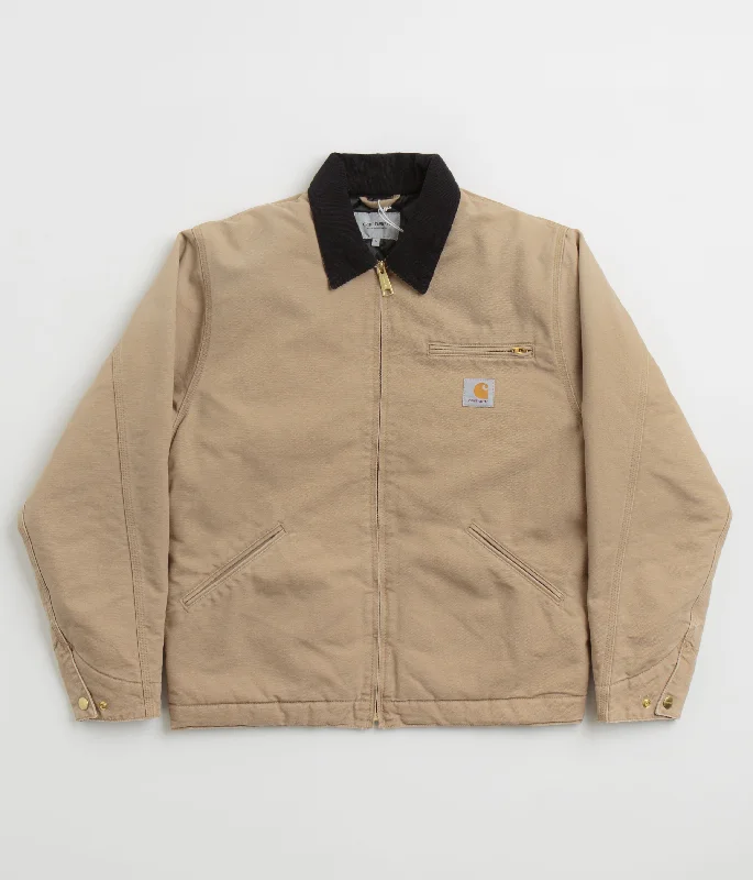 Women's Jackets with Minimalist Look-Carhartt OG Detroit Jacket - Peanut / Black