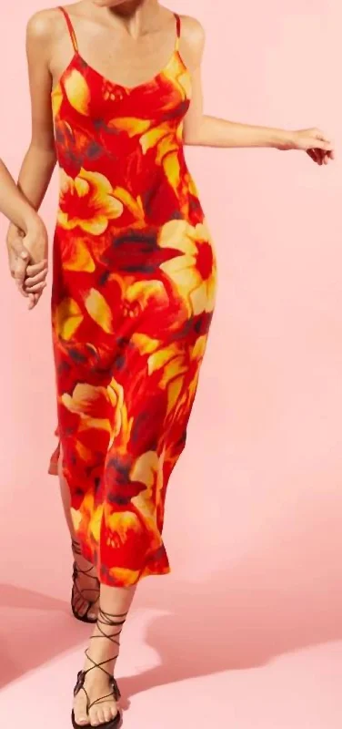 Slip Dress with Side Pockets -Women's White Slip Dress with Lace -Cashmere Floral Slip Dress In Ruby Combo Slip Dress with Side Pockets -Women's White Slip Dress with Lace -Cashmere Floral Slip Dress In Ruby Combo