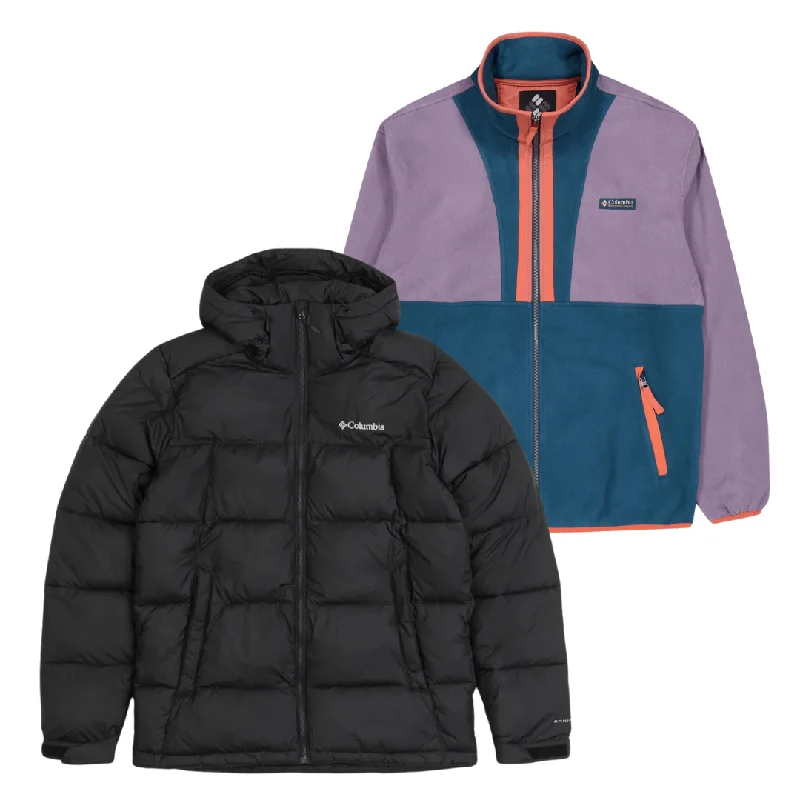 Women's Jackets with Feminine Fit-50x COLUMBIA FLEECE/JACKET MIX