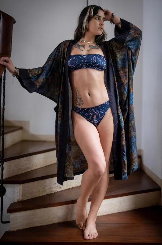 Kimono with Feminine Silhouette-Digital Print Kimono ~ Enter the void