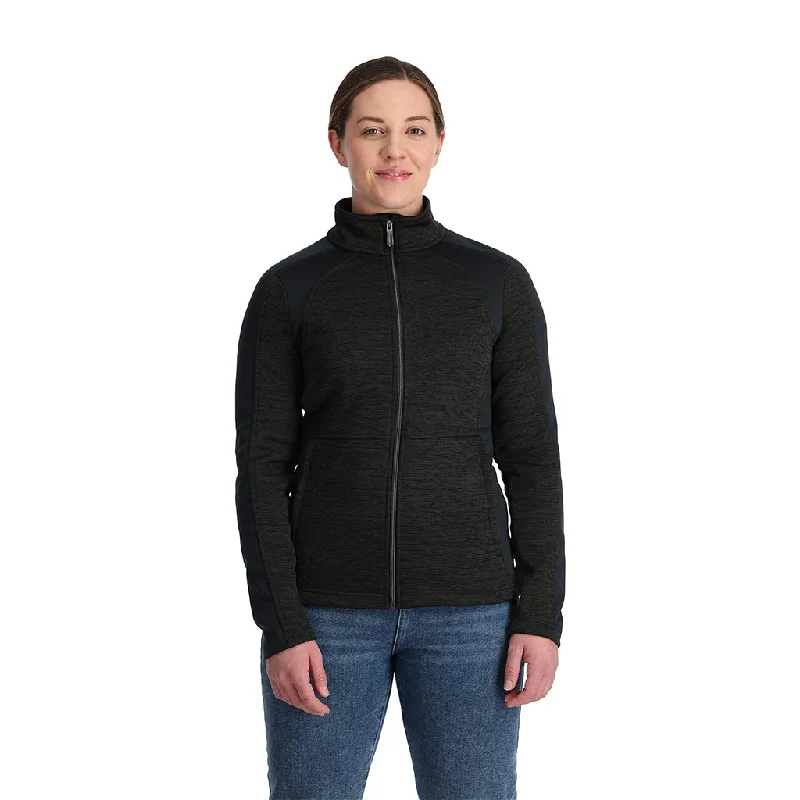 Women's Functional Down Coat-Womens Encore Full Zip - Black