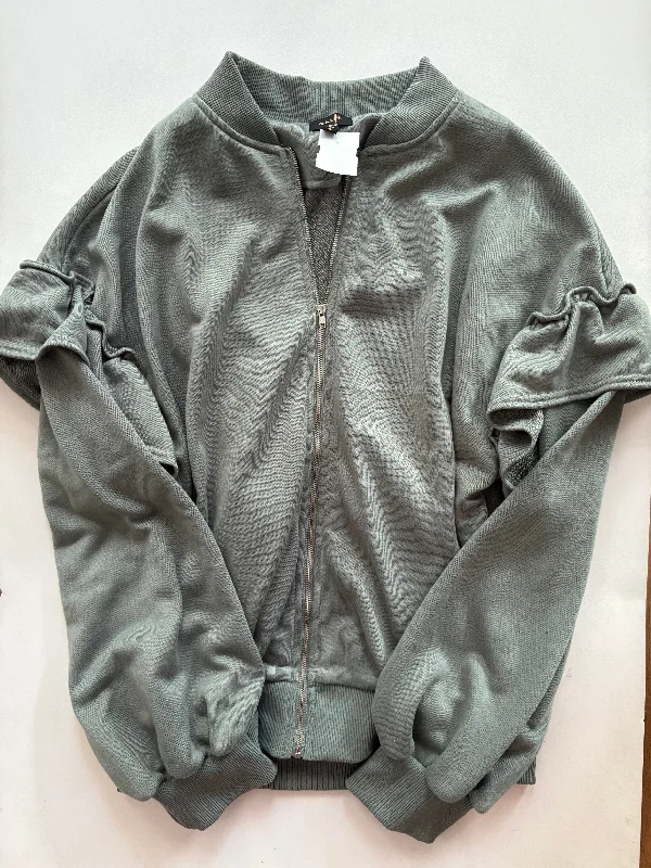 Women's Jackets with Sleek Look-Jacket Other By Ont In Green, Size: Xl
