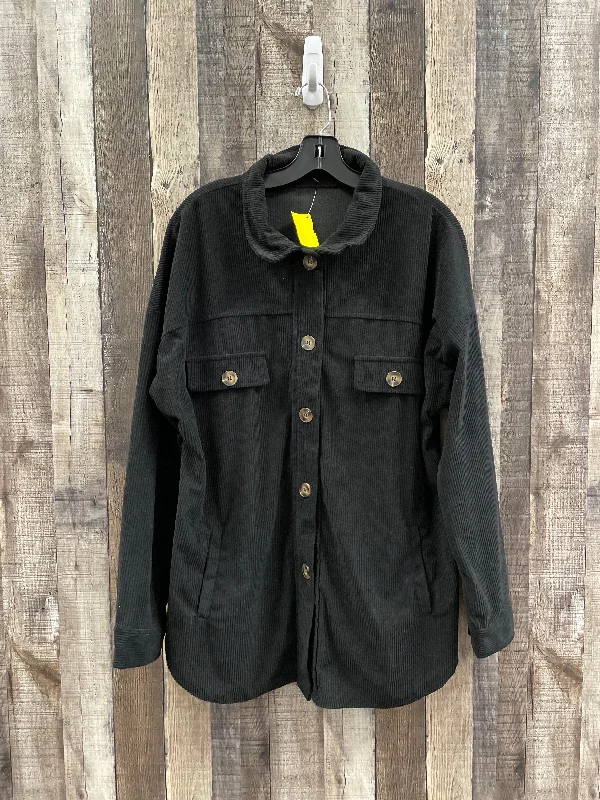 Women's Jackets with Double-Breasted Design-Jacket Shirt By Cmf In Black, Size: Xl