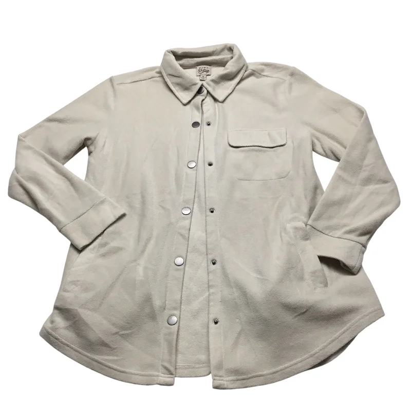 Women's Jackets for Fashion Essentials-Jacket Shirt By Como Vintage In Tan, Size: M Women's Jackets for Fashion Essentials-Jacket Shirt By Como Vintage In Tan, Size: M