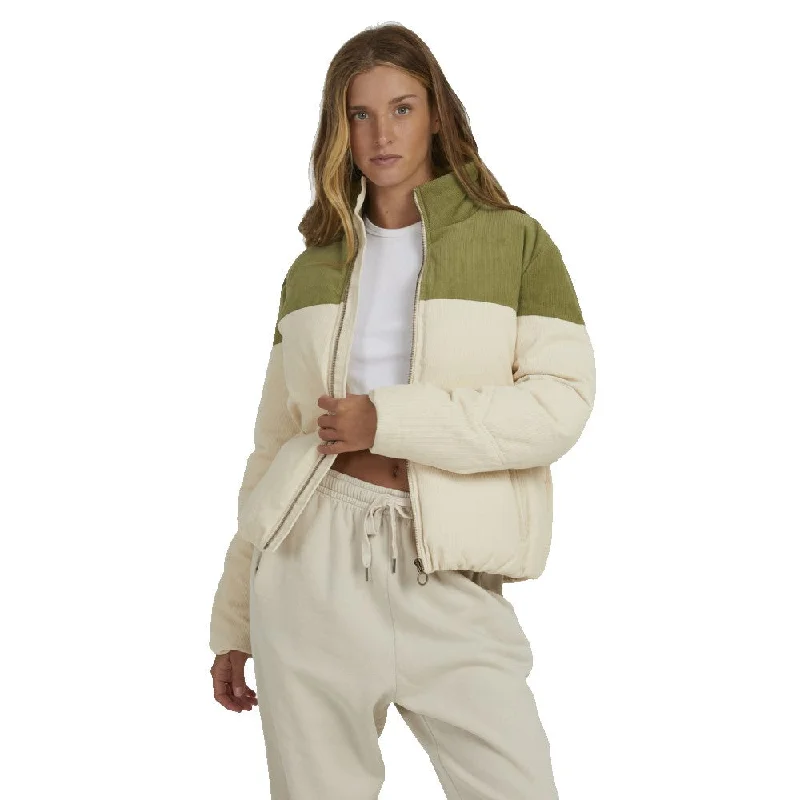 Women's Jackets for Bold Winter Fashion-Lakeside Cord Puffer Jacket