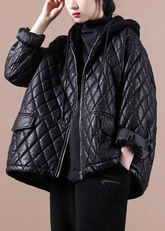 Women's Down Coat with Removable Hood-Luxury Black Hooded Zippered Patchwork Winter Winter Coats Long Sleeve Women's Down Coat with Removable Hood-Luxury Black Hooded Zippered Patchwork Winter Winter Coats Long Sleeve
