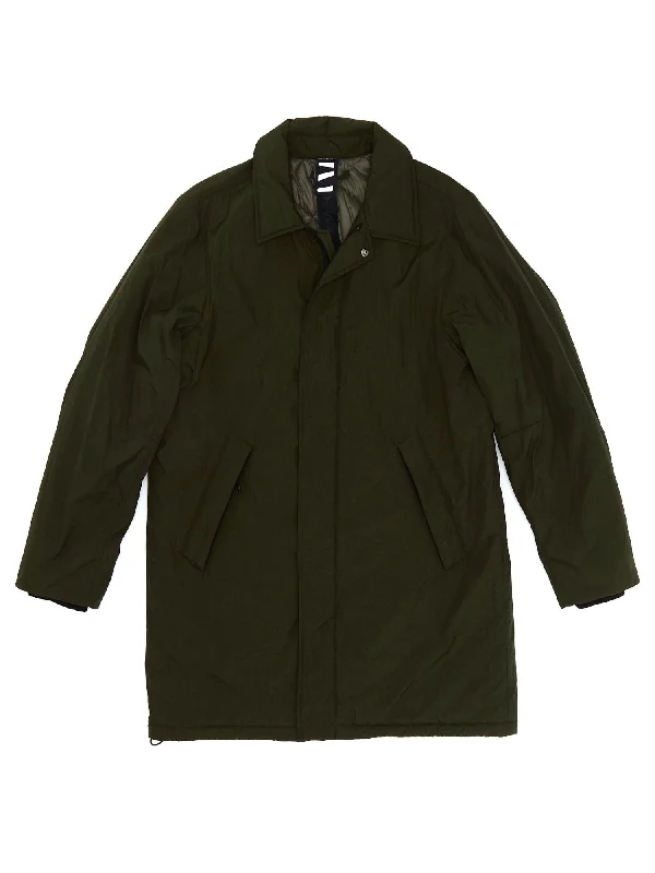 Women's Jackets for Simple Style-Car Coat - Olive