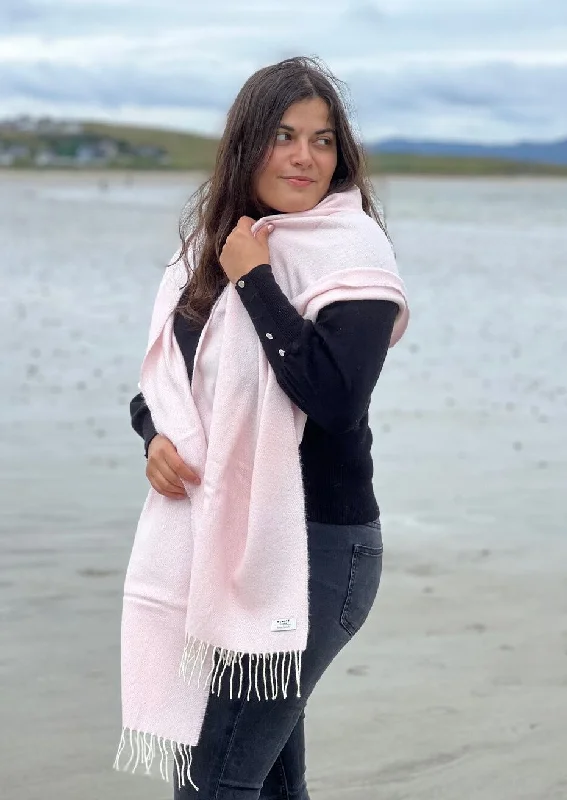 Women's Cloak for Winter Fashion-McNutt Cashmere Wrap | Cloud Pink