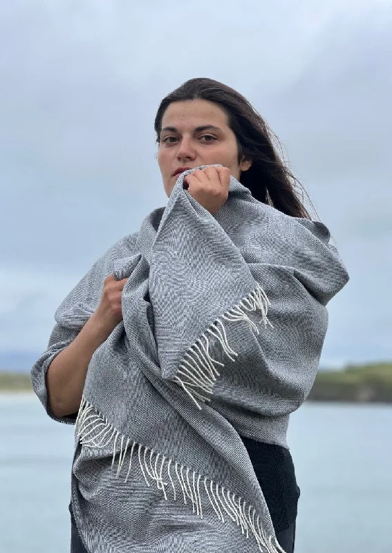 Women's Red Cloak-McNutt Pashmina Wrap | Uniform Grey