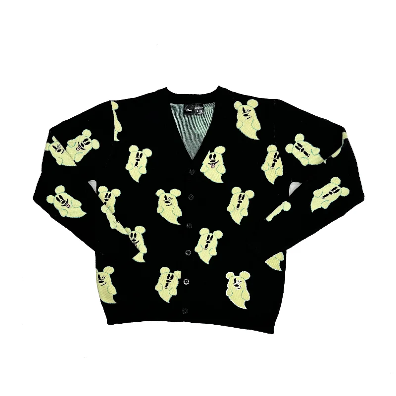 Women's Plus Size Cardigans Sweater-Mickey Glow in the Dark Ghost Cardigan