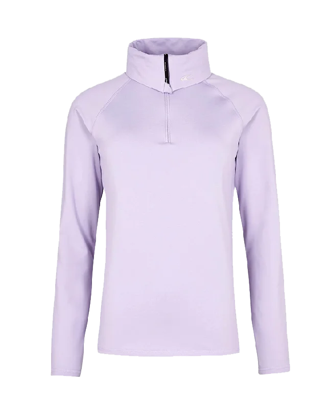 Women's Jackets for Workouts-O'Neill Clime Half Zip Fleece  - Purple Rose