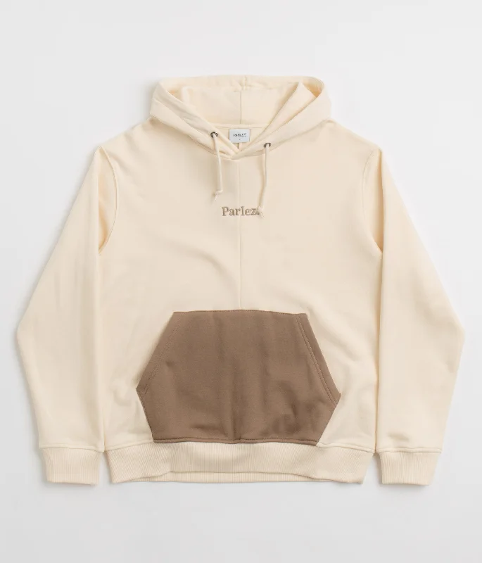 Women's Hoodies with Embellished Hood for Fashion -Parlez Benito Hoodie - Ecru