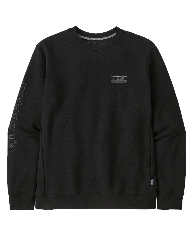 Women's Jackets for Sporty Look-Patagonia '73 Skyline Uprisal Crew Sweatshirt - Ink Black Women's Jackets for Sporty Look-Patagonia '73 Skyline Uprisal Crew Sweatshirt - Ink Black