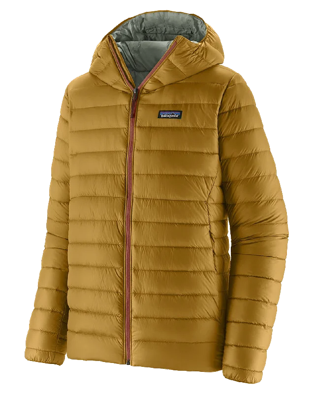Women's Casual Down Coat for Cold Days-Patagonia Down Sweater Hoodie - Pufferfish Gold Women's Casual Down Coat for Cold Days-Patagonia Down Sweater Hoodie - Pufferfish Gold