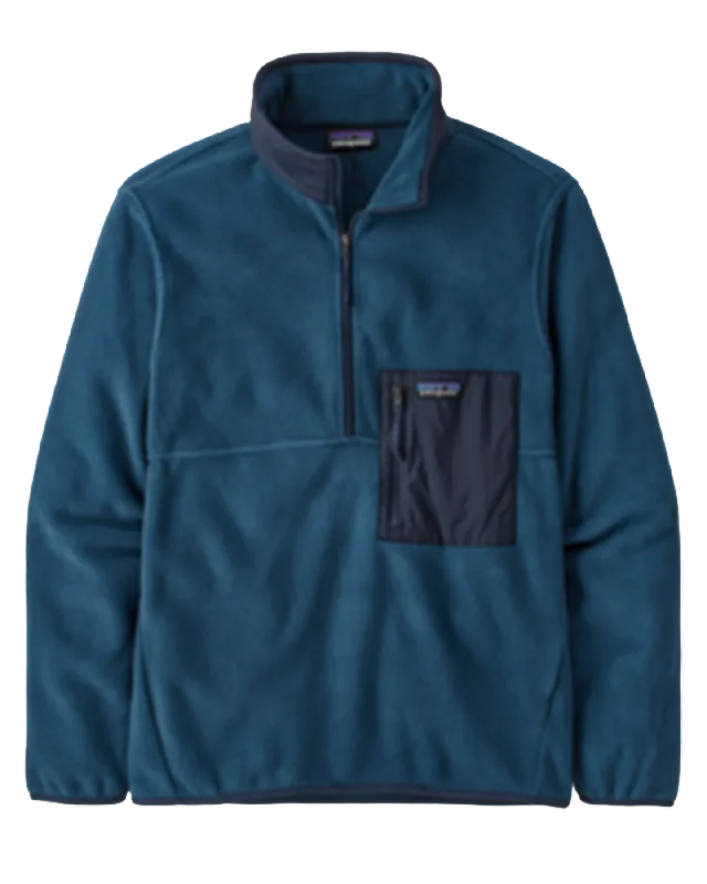 Women's Jackets with Soft-touch Materials-Patagonia Microdini 1/2 Zip Pullover - Tidepool Blue Women's Jackets with Soft-touch Materials-Patagonia Microdini 1/2 Zip Pullover - Tidepool Blue